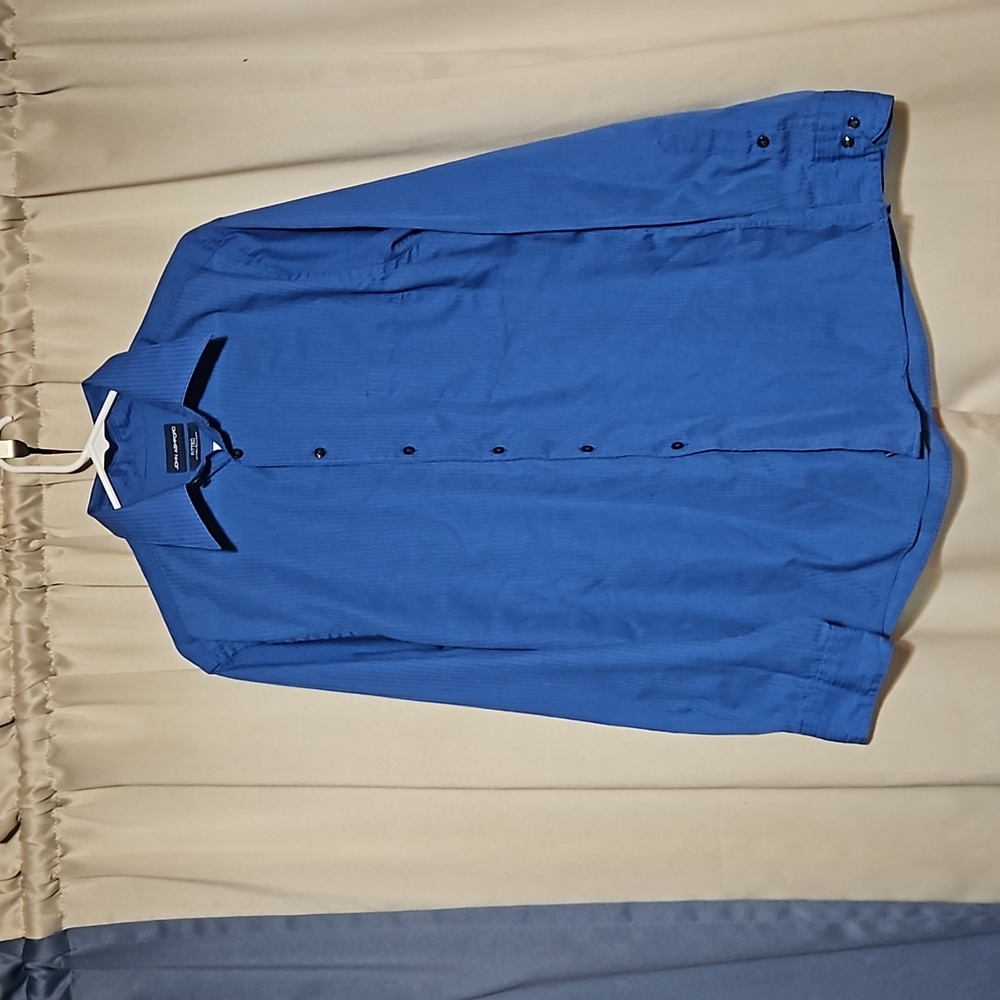 Men's Long Sleeve Button Front Collared Shirt